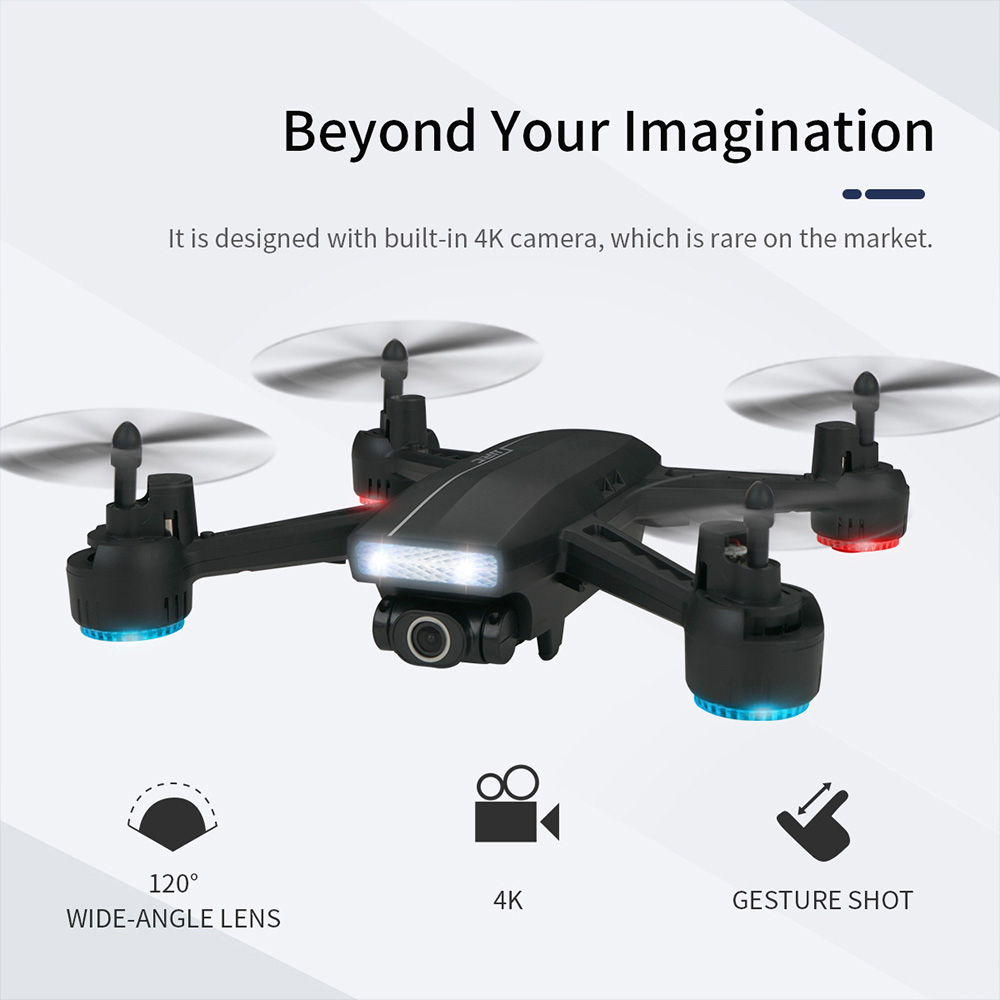 drone 1080P LED lights night altitude holding mode gesture photography remote control aircraft