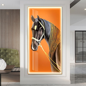 <span class=keywords><strong>Quadri</strong></span> di Lusso Moderni con Cornice, Dipinti di Cavalli, Arte Murale Grande con LED, Cristalli e Porcellana, Decorazioni <span class=keywords><strong>per</strong></span> la Casa - Product Image 5