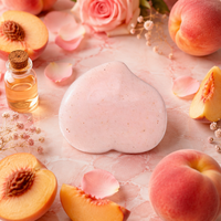 Savon Artisanal Forme Pêche à Froid, à Base de Plantes, Extrait de Rose, Huile de Coco, Hydratant, Nourrissant, Éclaircissant, Doux, OEM