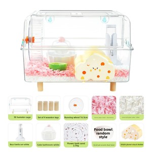 Gabbia per Criceti Trasparente Extra Large in Acrilico, Lussuosa Villa Spaziosa per Piccoli Animali, Recinto per Criceti Siriani - Vendita all'Ingrosso - Product Image 2