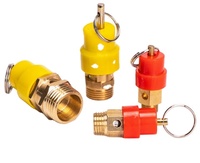 Soupape de sécurité pneumatique à ressort YQ-08-A21W-16T de haute qualité en laiton 1/2 pour raccords de compresseur d'air