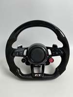 Volant en fibre de carbone avec palettes de changement de vitesse pour VW Golf GTI 7 7.5 Mk7 7,5 7R R Mk7R Audi A3 8V Jetta Tiguan Accessoires