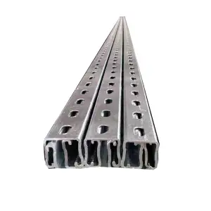 C shaped steel beam and purlin for roofing and column perforated unistrut channel with high quality