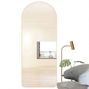 2026 Trending Modern Glass Bedroom <b>Hanging</b> Leaning <b>Wall</b> Floor <b>Mirror</b> Home Decor Living Aluminum Alloy Frame Handmade Full Body - Product Image 1