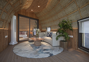 Villa Prefabbricata Moderna in Alluminio con Design Rustico per Installazione Rapida, Impermeabile, per Uso Alberghiero in Parco Vacanze con Camera da Letto - Product Image 4