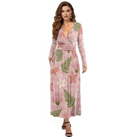Robe à manches courtes à imprimé hawaïen pour femmes, imprimé personnalisable sur demande - style élégant haute couture.