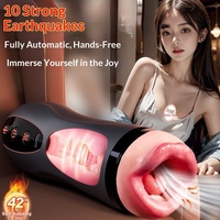 Airplane-Free Cup Full Self-Electric Telescopic Men's Adult Masturbation Sex Toys Real Yin