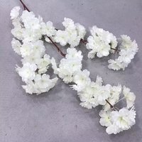 DKB usine artificielle bas prix de gros en vrac haute qualité rose blanc fleurs de cerisier artificielles