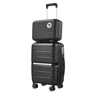 China Supplier Custom Cabin Luggage Plastic 20 Inch carryon travel trolley bag luggage suitcase