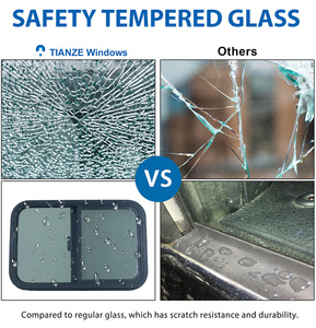 Tianze Caravan Cửa Sổ Khung hợp kim nhôm kính cường lực với cửa sổ xe trượt - Product Image 4