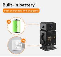 Wistino Caméra Horloge Murale Intelligente 2.4G Wi-Fi, Détection de Mouvement, Alarme, Vision Nocturne Couleur, Appel en Un Clic pour la Sécurité Domestique