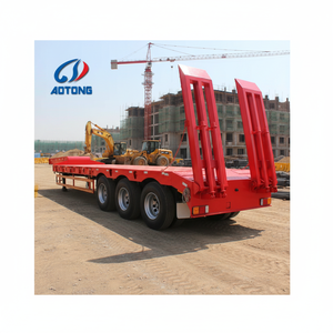 Fabricant chinois de remorques de camions lourds à plateau surbaissé de 18 mètres de long, à 2, 3 ou 4 essieux, pour le transport de marchandises en vrac, à vendre - Product Image 6