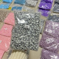 XULIN Vente en gros Perles demi-rondes en ABS à dos plat de 1,5 mm, 2 mm, 4 mm, 6 mm, 8 mm, 10 mm, 12 mm, Perles strass