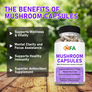 Cápsulas de Hongos de Marca Propia, Suplementos de Extracto Herbal, Mejoran la Claridad Mental, Cápsulas Veganas para el Apoyo Inmunológico - Product Image 2
