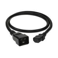 Personnalisé 1.5m IEC 320 C13 à C19 C20 3 Broches Cordon D'alimentation pour Ordinateur Portable