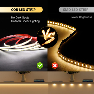 Tira de Luz LED COB Flexible de 24V, 480 LED, Doble Cara, Cinta Adhesiva VHB de 3M, 12W/M, 10mm, IP20, 6500K, Luces LED para Interiores - Product Image 5