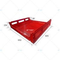 Plateau à pain en plastique empilable de qualité alimentaire 692*605*150mm, caisse de rangement pour boulangerie