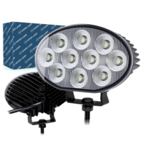 Feux de travail LED ovales de 6 pouces IP69K à large faisceau 10-80V pour l'éclairage des équipements lourds, camions, remorques, tracteurs