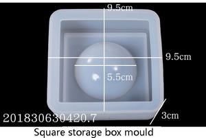 Silicone Cristal Goutte Multifonctionnel Mobile Téléphone Titulaire Porte-Stylo Stylo Pendentif Pendule Boîte De Rangement Miroir Bijoux Moules - Product Image 6