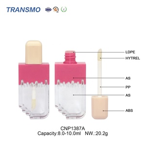 หลอดลิปกลอสแบบใช้ซ้ำได้ หลอดลิปกลอสแบบขายส่ง หลอดลิปกลอสแบบพิเศษ 8 มล. รูปทรงไอศกรีม หลอดลิปกลอสเปล่า - Product Image 3