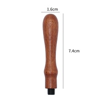 Manche de tampon en bois de bouleau ciré et bois de rose, style colonne romaine vintage, pour tampon à tête métallique en laiton massif pour gaufrage de perles de cire, Fabricant