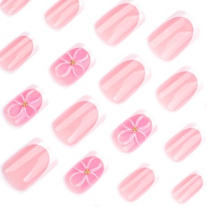 <span class=keywords><strong>Uñas</strong></span> Postizas Acrílicas <span class=keywords><strong>con</strong></span> Diseño de <span class=keywords><strong>Flores</strong></span> 3D <span class=keywords><strong>en</strong></span> Color Blanco, <span class=keywords><strong>Uñas</strong></span> Artificiales de Presión, <span class=keywords><strong>Uñas</strong></span> Falsas de Caramelo, 3513 - Product Image 3