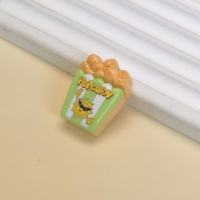 100 pièces résine Simulation pop-corn Cabochons artisanat bricolage Mini cuisine maison de poupée décoration accessoires
