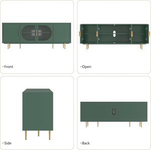 Mobile TV Moderno in Truciolato con Altezza Regolabile e <span class=keywords><strong>Design</strong></span> Montabile a Parete, Adatto per TV da 65+ Pollici, Mobile Contenitore per <span class=keywords><strong>Soggiorno</strong></span> e Camera da Letto - Product Image 2
