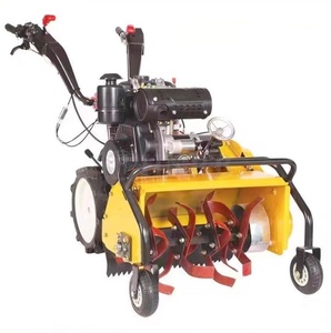 Nueva Motocultivadora Rotativa Micro Diesel RB para Granja con Caja de Cambios y Bomba, Desbrozadora Manual - Product Image 4