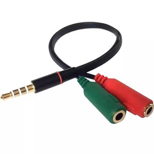 Convertidor de Audio de 3,5mm a Rca, divisor estéreo para micrófono de auriculares con conector de plástico para ordenador portátil, teléfono, tableta y Pc - Product Image 2