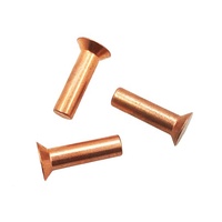 Rivet à tête plate plaqué cuivre DIN661