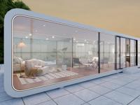 20FT/30FT/40FT Vesspod Acier Préfabriqué Hôtel Pod Maison Airbnb Espace Capsule Maison Petite Maison Petite Maison Cabine Pomme