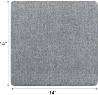 Tapis de pressage en laine portable 100% de Nouvelle-Zélande de 14x14 pouces pour le matelassage et le repassage avec coussin de repos en silicone et Magic Lint Bru