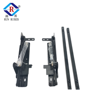 B04-5H Tables basses pliantes modernes avec mécanisme de levage, rangement facile, vérin à gaz, tige de connexion fixe en acier/métal, pour salle à manger et chambre