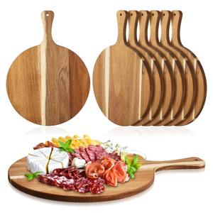 Tabla de Cortar de Madera de Doble Cara de Grado Alimenticio Premium con Logotipo Personalizado, Hecha de Acacia con Mango - Product Image 3