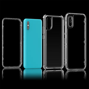 360 protección de cuerpo completo acrílico duro TPU cristal transparente 3 en 1 funda de teléfono para Xiaomi Redmi 9A - Product Image 5