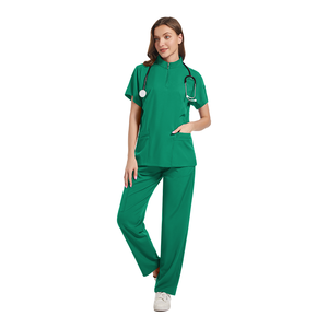 ชุดชุดนอนพยาบาลแบบ uniforme de enfermera มีซิปคอ - Product Image 3