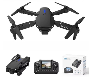 Bán Hàng Nóng Giá Rẻ E88 Pro Drone Với Màn Hình Điều Khiển Từ Xa 4K HD Dual Máy Ảnh Có Thể Gập Lại Quadcopter Máy Bay Trực Thăng Người Mới Bắt Đầu - Product Image 1