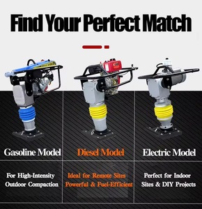 Máy đầm đất công trình nặng, chạy xăng, dầu, điện, chất lượng cao, xuất khẩu từ nhà máy Trung Quốc - Product Image 6