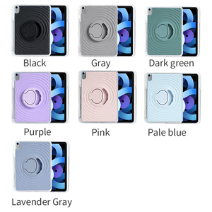 Étui pour iPad avec support rotatif à 360°, coque transparente pour tablette avec emplacement pour stylet, texture antidérapante, anti-chute pour iPad 10e et 11e génération - Product Image 6