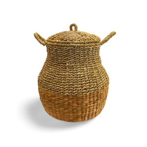 Romi BOHEMIAN NATURAL combine le jacinthe d'eau et l'herbe marine pour un rangement décoratif unique et écologique, offrant un charme rustique. - Product Image 1