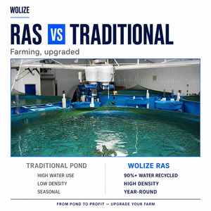 Système d'aquaculture RAS : Service de vente, Partenariat à long terme, Assistance à l'installation, Formation opérationnelle, Équipe de formation, CE ISO, 95% de l'eau est potable - Product Image 2