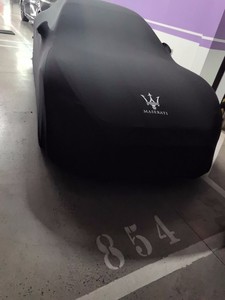 Copertura Auto Personalizzata con Logo Maserati in Tessuto Elastico Morbido per Maserati <span class=keywords><strong>Grecale</strong></span> e Nuova GranTurismo Folgore Antipolvere e Anti-UV - Product Image 4