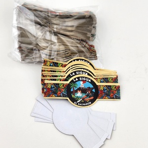 Etiqueta de Papel Personalizada para Anillo de Cigarro Pequeño, con Logotipo de Marca Privada en Relieve - Product Image 3