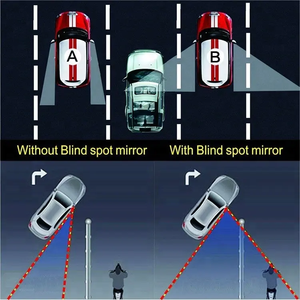 2 Pcs Pack Round HD Glass Frameless Convex <b>Car</b> Rear View Blind Spot <b>Mirror</b> Blindside <b>Mirror</b> <b>Car</b> Blind Spot <b>Mirrors</b> for <b>Cars</b> - Product Image 6