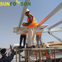 Système de support solaire BIPV étanche de nouvelle conception pour carport, structure de panneaux de stationnement pour l'installation de auvents de voitures