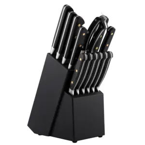 Classic Series 14pcs/Set Kitchen Cutting Tool Block Set Stainless Steel Kitchen Knife Set