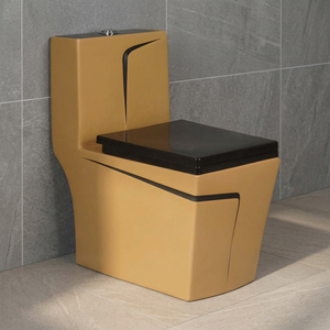 Salle de bains décorative de couleur mate WC public chinois en céramique toilette monobloc toilette monobloc en céramique toilette à vendre - Product Image 1
