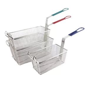 Cesta para <span class=keywords><strong>freidora</strong></span>, cesta <span class=keywords><strong>de</strong></span> malla <span class=keywords><strong>de</strong></span> alambre <span class=keywords><strong>de</strong></span> acero inoxidable resistente para <span class=keywords><strong>escurridor</strong></span> <span class=keywords><strong>de</strong></span> aceite para freír - Product Image 1