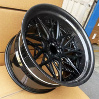 Rines Forjados Personalizados de Fibra de Carbono de 17 18 19 20 21 22 23 24 25 26 Pulgadas 5X114.3 con Diseño Multirradio para Mercedes BM Audi SUV Lamborghini